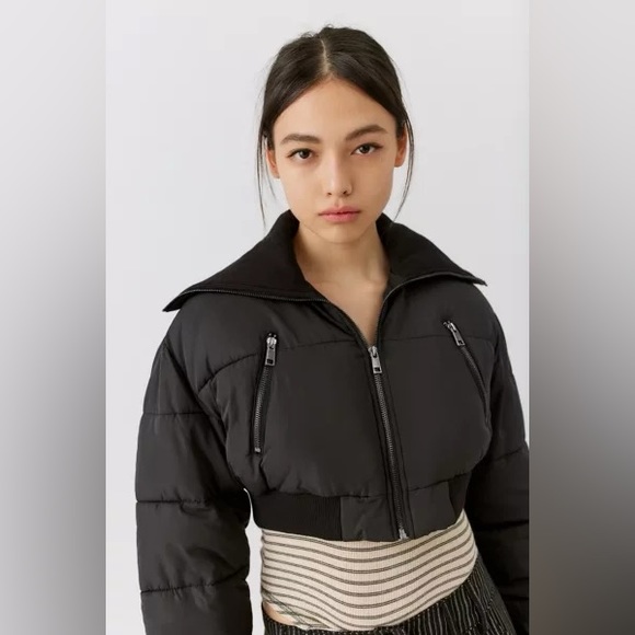 Urban Outfitters Lily Cropped Puffer Jacket | sz small | NWT - Picture 5 of 5
